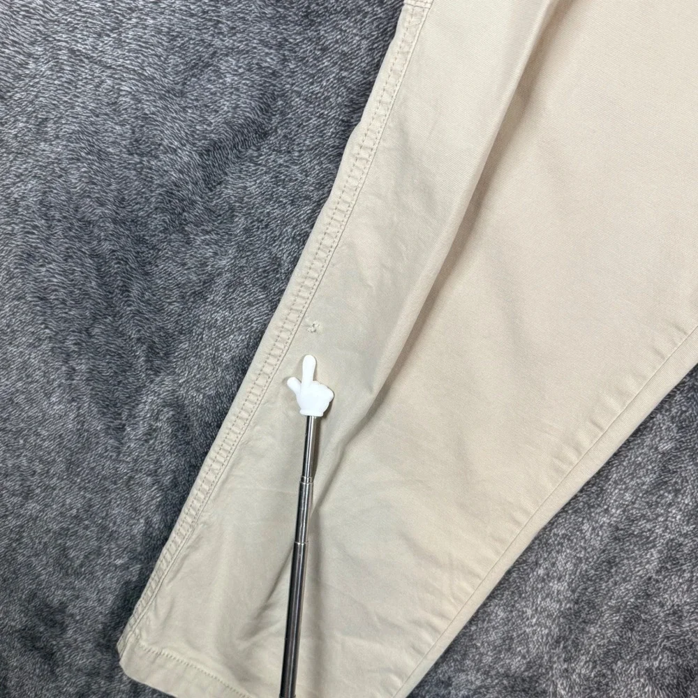 Zara Mens Beige Jogger Pants Elastic Waist Drawstring Global Standards Tan L